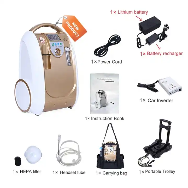 Portable Oxygen Concentrator 5L with Battery Backup