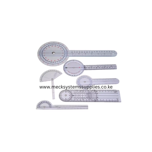 6pcs/set Spinals Goniometer Protractors Userful Multi-Ruler Goniometer Angle Medical Spinal Ruler 360 Degree 180 Degree